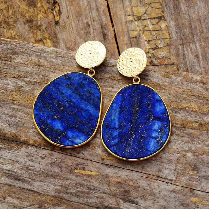 Protective Earrings - Celestial Lapis