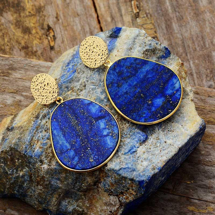 Protective Earrings - Celestial Lapis
