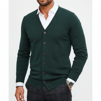 Leichter Warme Strickjacke Mit Knopfleiste - Elijah
