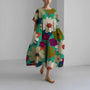 Luftiges Sommer-Maxikleid mit Taillenakzent – Clara