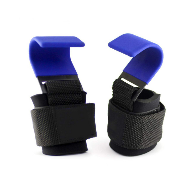 Ganchos de elevación con banda de muñeca ajustable - GripMax