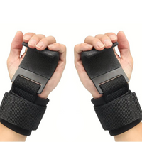 Ganchos de elevación con banda de muñeca ajustable - GripMax