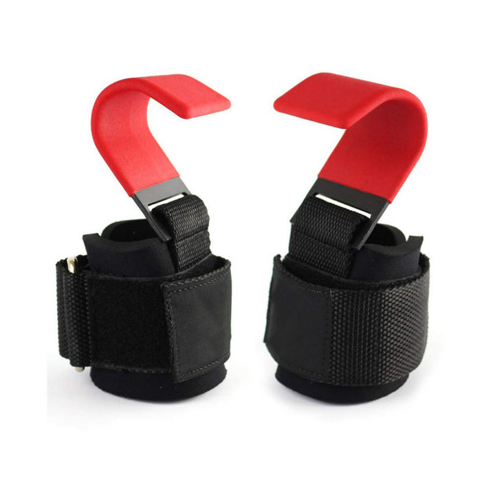 Ganchos de elevación con banda de muñeca ajustable - GripMax