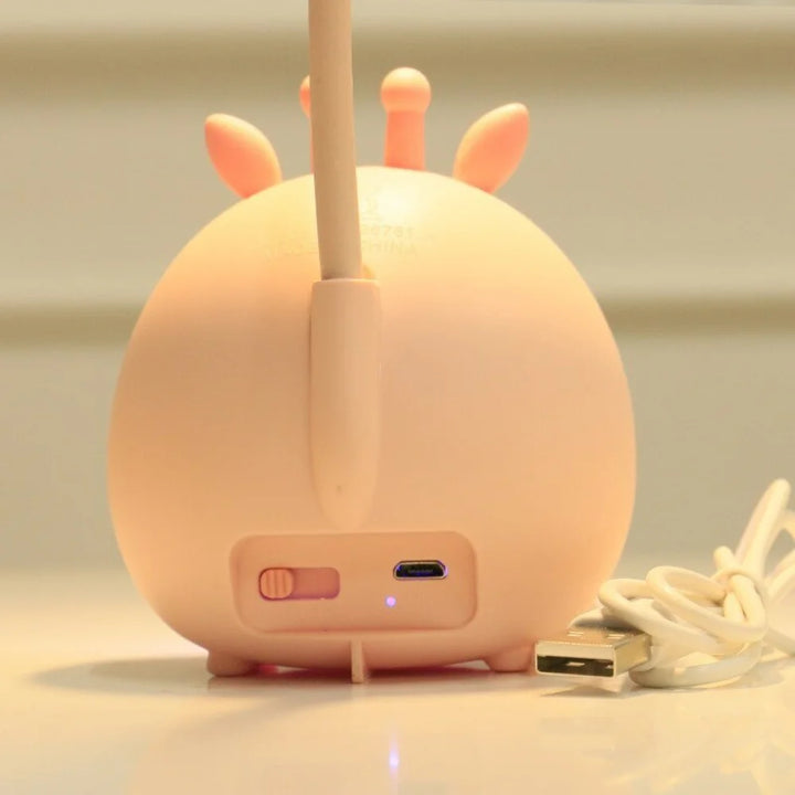 Børnelæselampe med øjenbeskyttelse og USB natlys - BrightBuddy