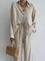 Damen Zomerset mit Luftiger Bluse und Weitem Hose – Noa