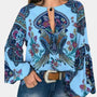 Luftige Damen Sommerbluse mit Blumenprint – Isabelle