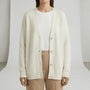 Locker Geschnittener Cardigan Mit Knopfleiste - Jamila