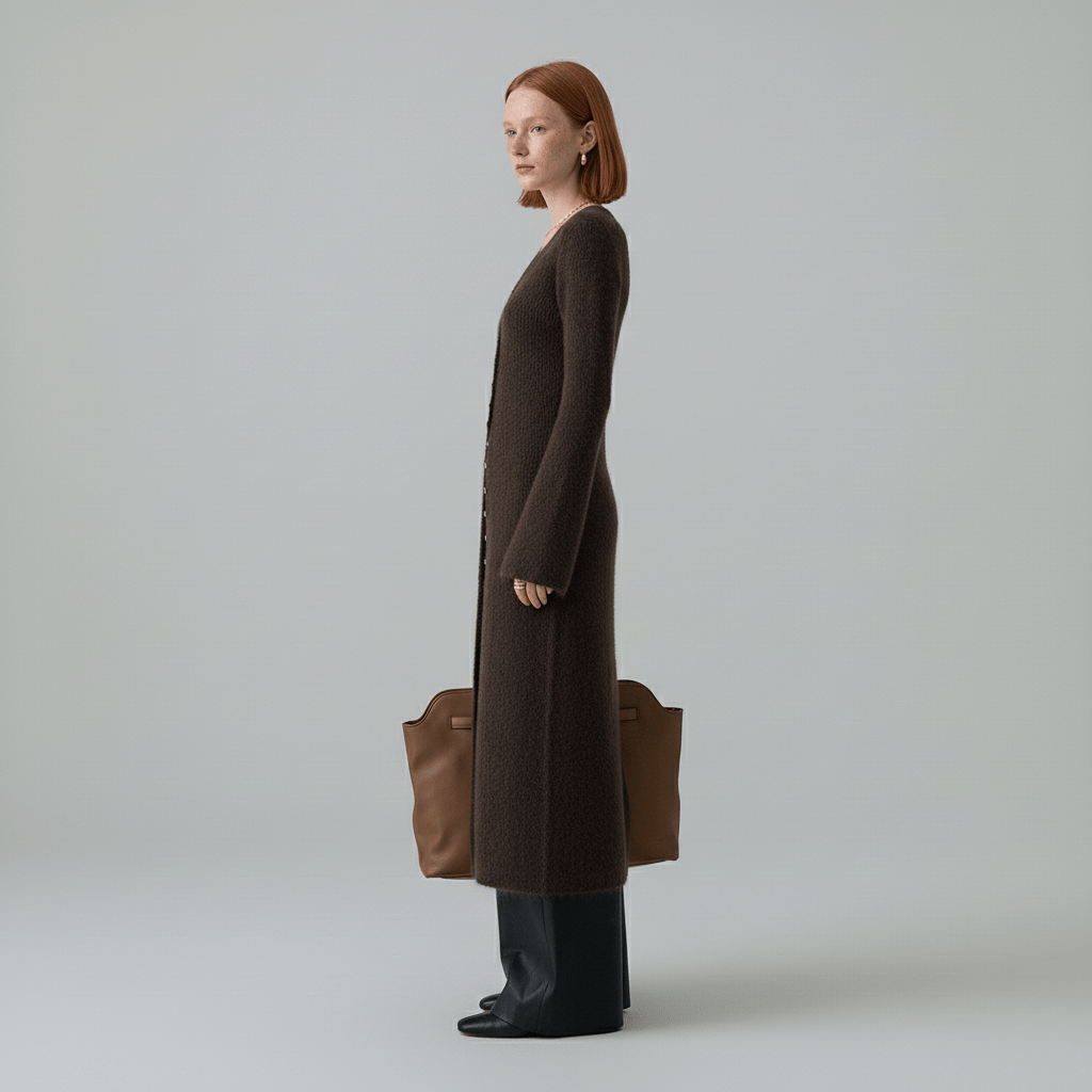 Longline-Cardigan Mit Knopfleiste - Lisann