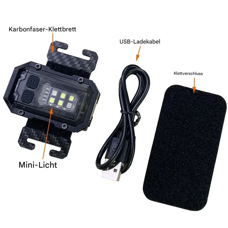 Taktische USB-wiederaufladbare Taschenlampe - LumiTac Mini