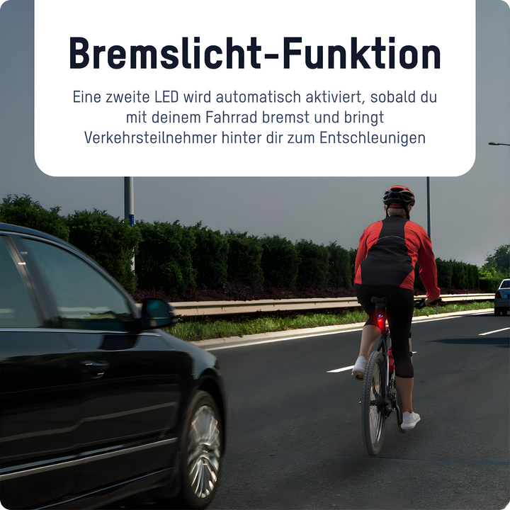 Luz trasera de seguridad para bicicleta - BrightSafe