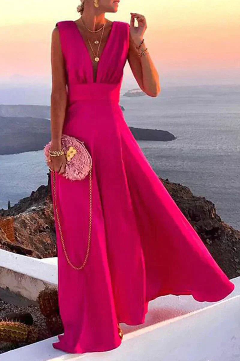 Vestido de verano sin mangas con estampado | Fresco y favorecedor - Layla