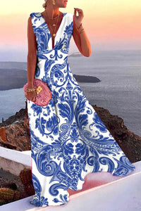 Vestido de verano sin mangas con estampado | Fresco y favorecedor - Layla