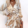 Fröhliches Sommerkleid mit Druck und Rüschen – Lina