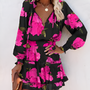 Fröhliches Sommerkleid mit Druck und Rüschen – Lina