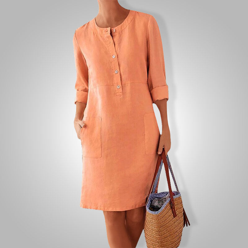 Vestido de verano aireado con color fresco – Nika