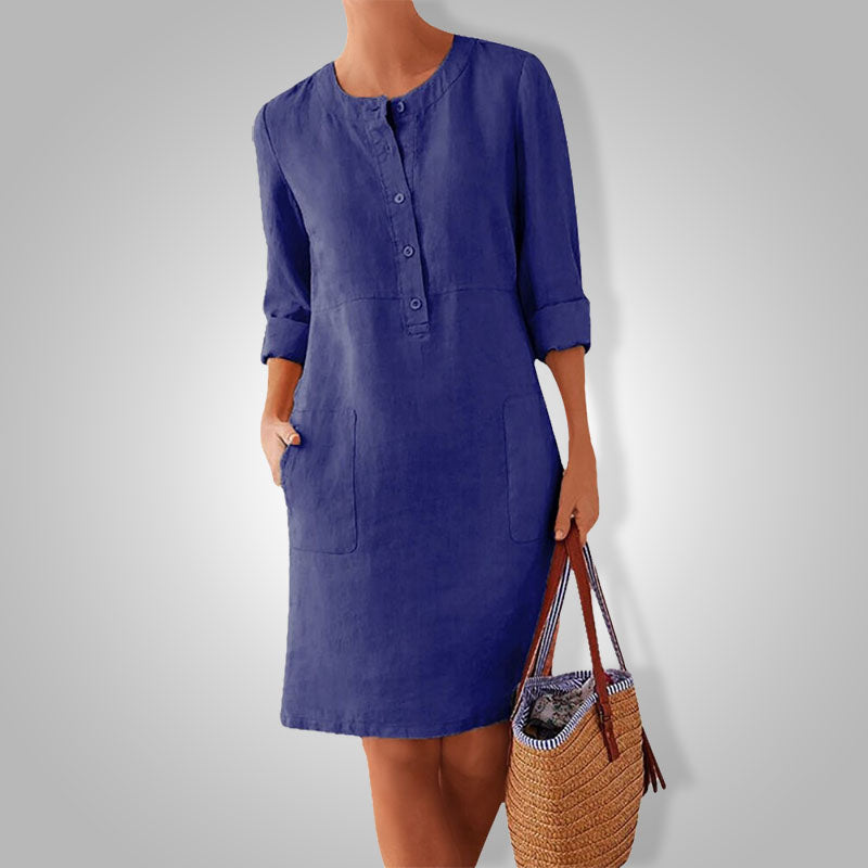 Vestido de verano aireado con color fresco – Nika