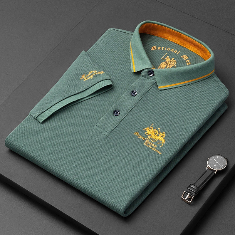 Trendy brodert polo - Henry