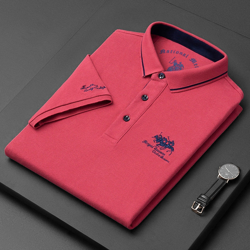 Trendy brodert polo - Henry