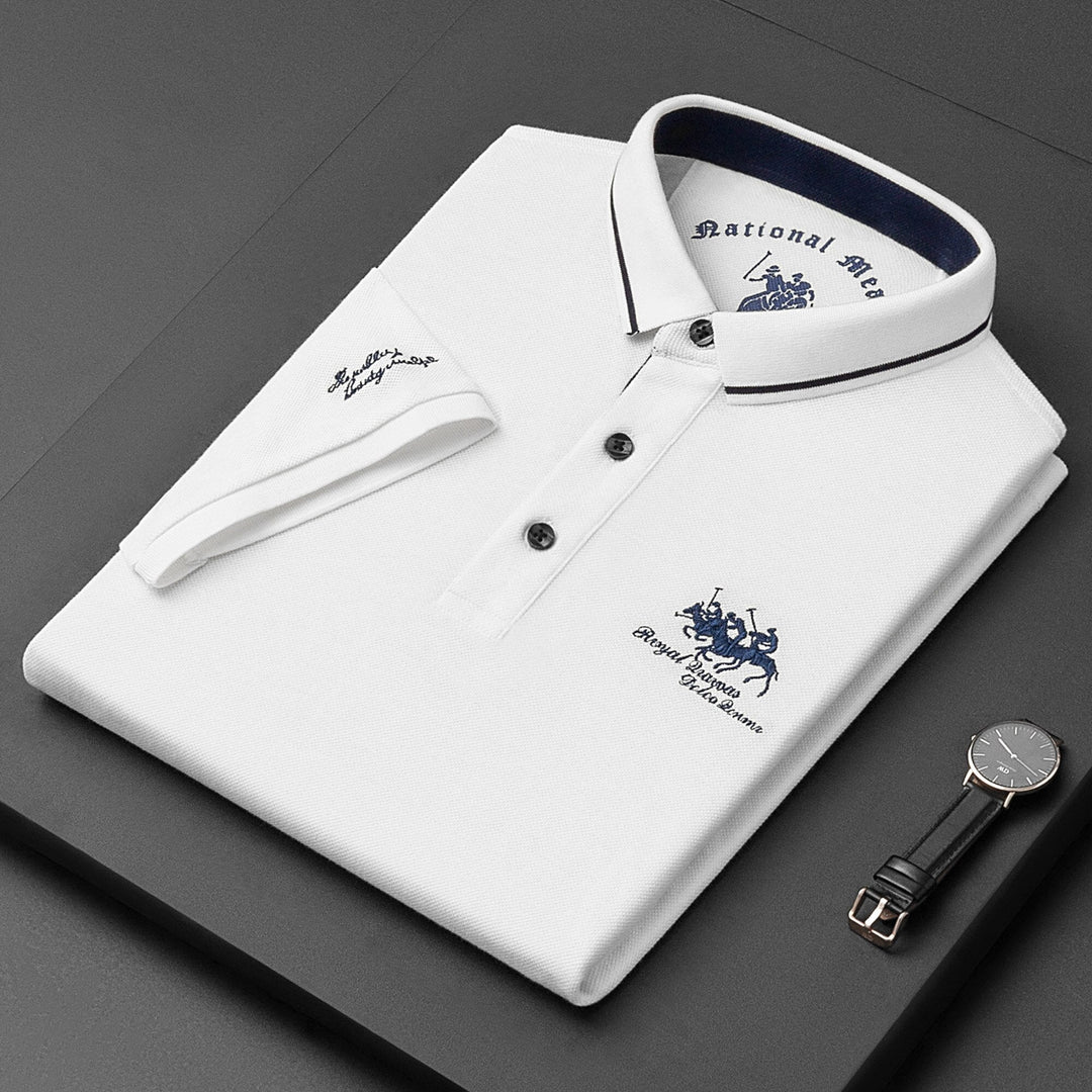 Trendy brodert polo - Henry