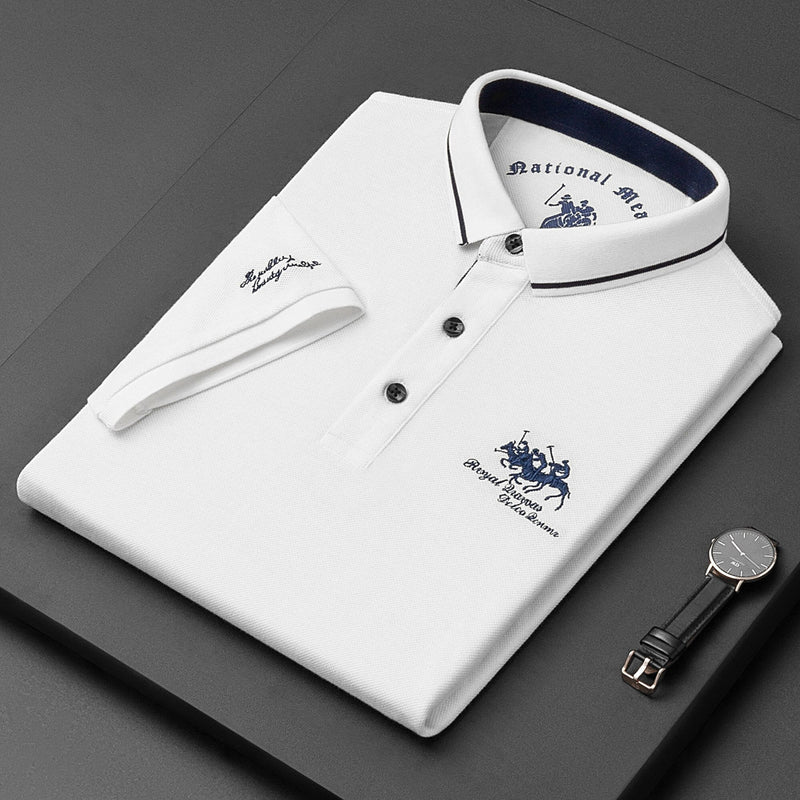 Trendy brodert polo - Henry