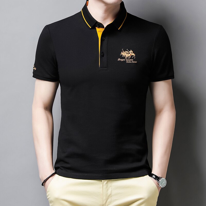 Trendy brodert polo - Henry