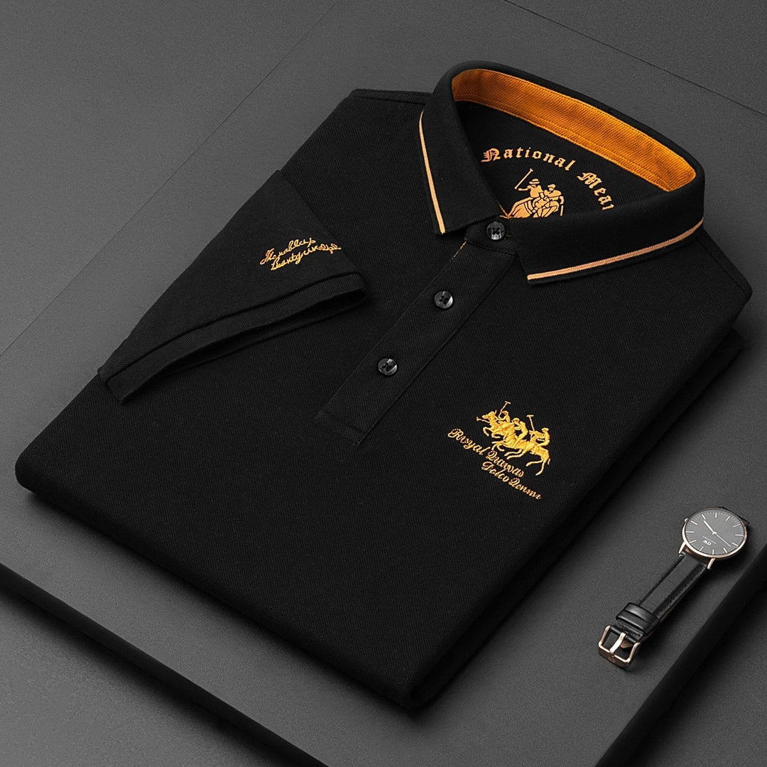 Trendy brodert polo - Henry