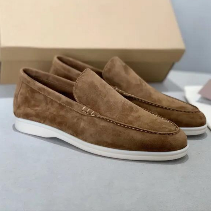 Luksuriøse herre loafers i semsket skinn - Arthur