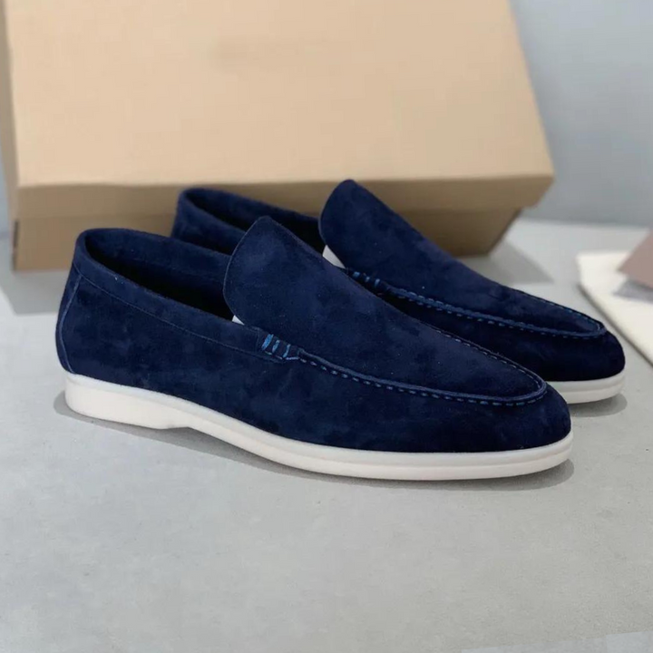 Luksuriøse herre loafers i semsket skinn - Arthur