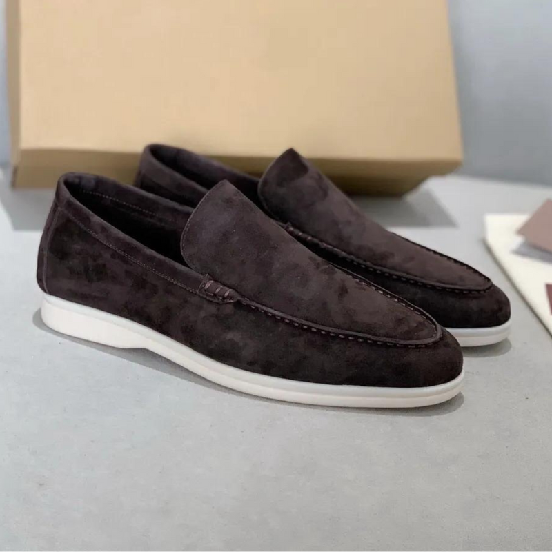 Luksuriøse herre loafers i semsket skinn - Arthur