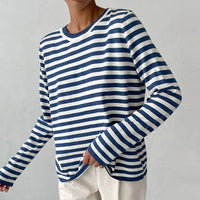 Elegant Striped T-Shirt Made of Lightweight Fabric - StripesLight