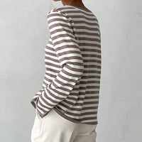 Elegant Striped T-Shirt Made of Lightweight Fabric - StripesLight