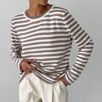 Elegant Striped T-Shirt Made of Lightweight Fabric - StripesLight