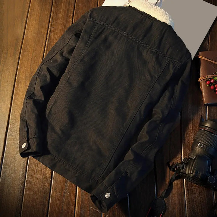 Chaqueta vaquera para hombre con forro cálido de forro polar – Tobias