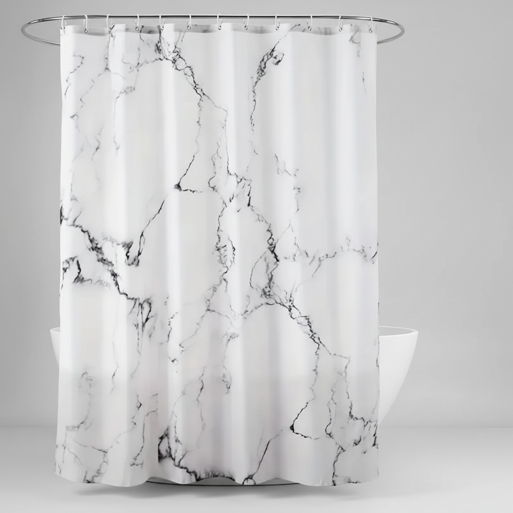 Marmor Muster Badezimmervorhang - MarbleLuxor