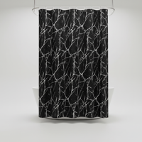 Marmoroptik Badezimmervorhang - ShowerNero