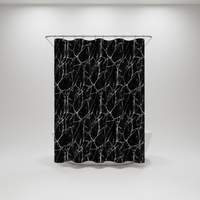 Marmoroptik Badezimmervorhang - ShowerNero