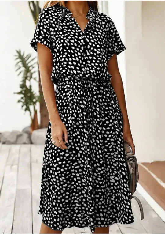 Vintage Sommerkleid mit halblangen Ärmeln – Maevy