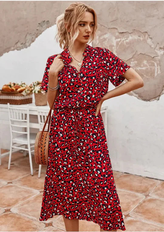 Vintage Sommerkleid mit halblangen Ärmeln – Maevy