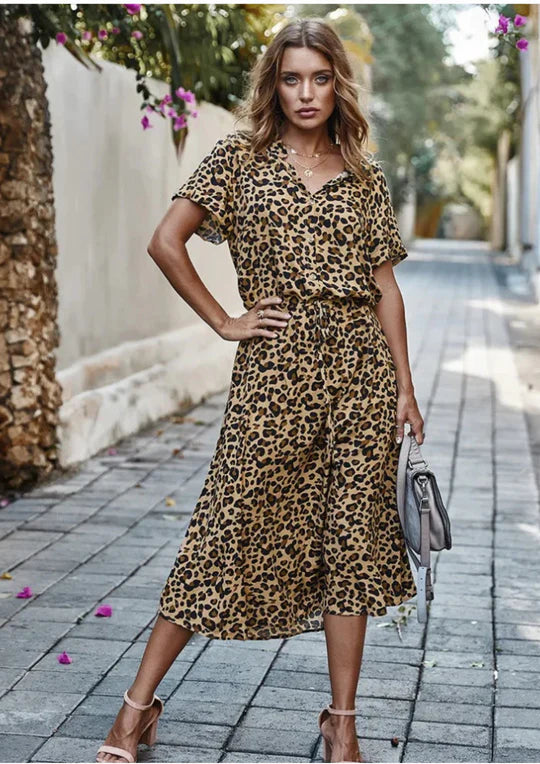 Vintage Sommerkleid mit halblangen Ärmeln – Maevy