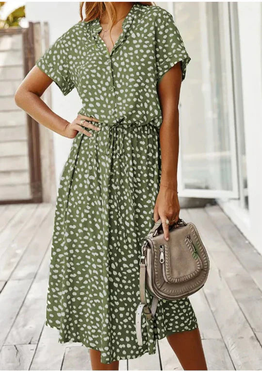 Vintage Sommerkleid mit halblangen Ärmeln – Maevy
