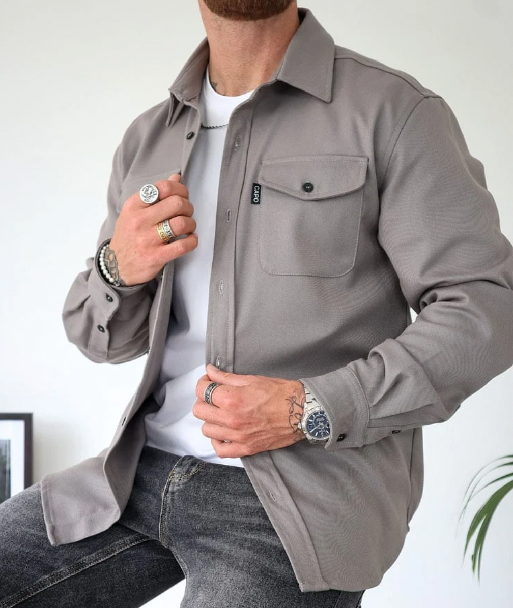 Trendy autumn shirt for men - Rocco