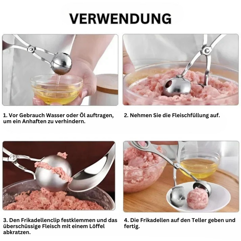 Edelstahl-Fleischballformer - MeatballMaster
