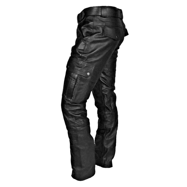 PU Leather Biker Pants for Men - Alex
