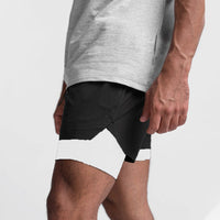 Trendy sports shorts with breathable material and side pocket – Marky