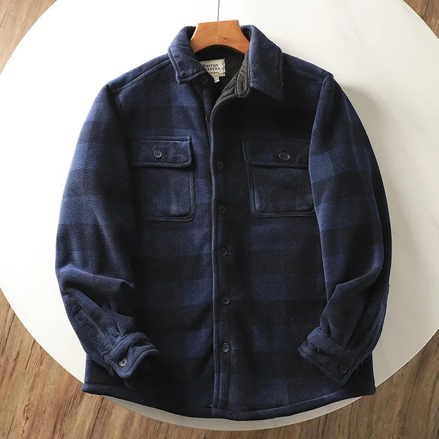 Men's fleece-lined shirt jacket – Mauro