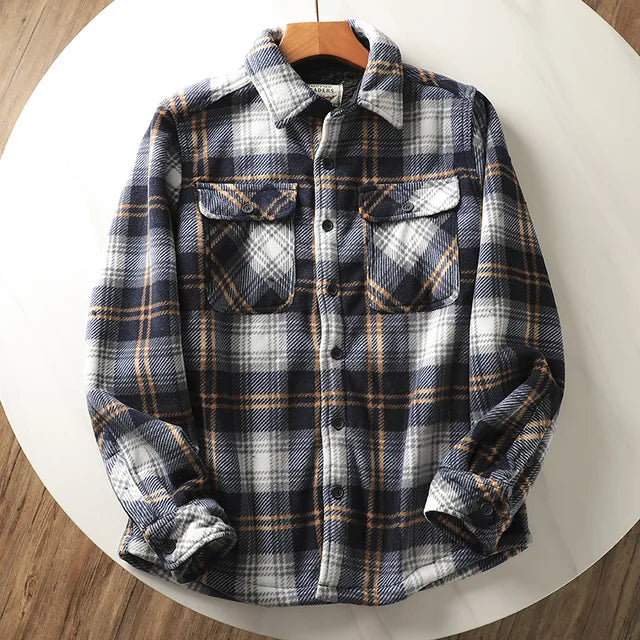 Men's fleece-lined shirt jacket – Mauro