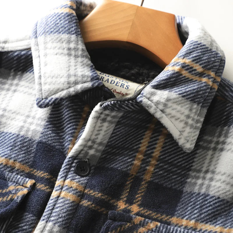 Men's fleece-lined shirt jacket – Mauro