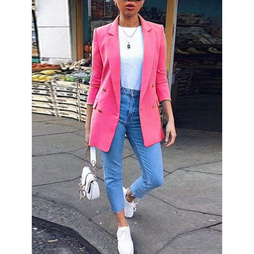 Stylish Mid-Length Women's Blazer – Ava
