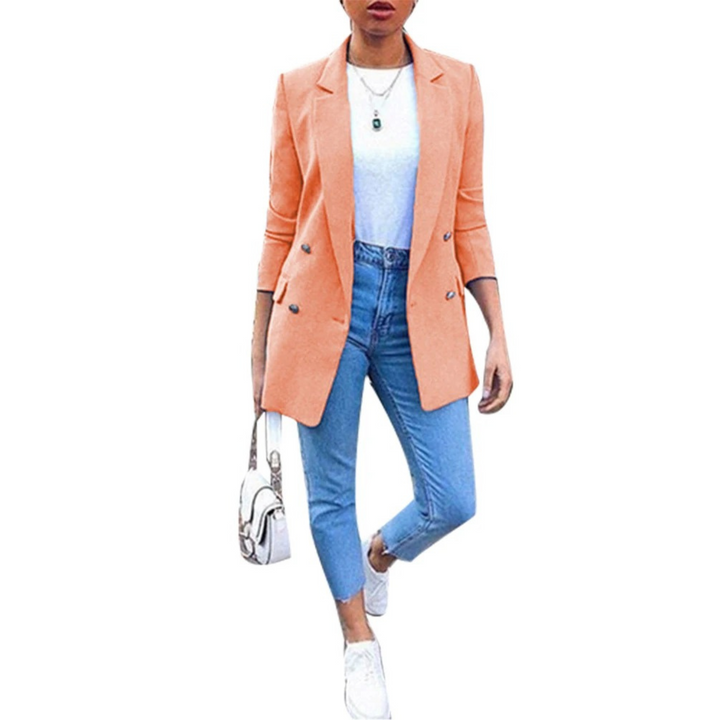 Stylish Mid-Length Women's Blazer – Ava