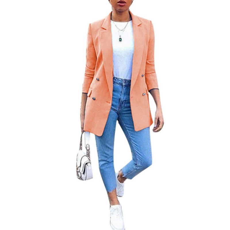 Stylish Mid-Length Women's Blazer – Ava